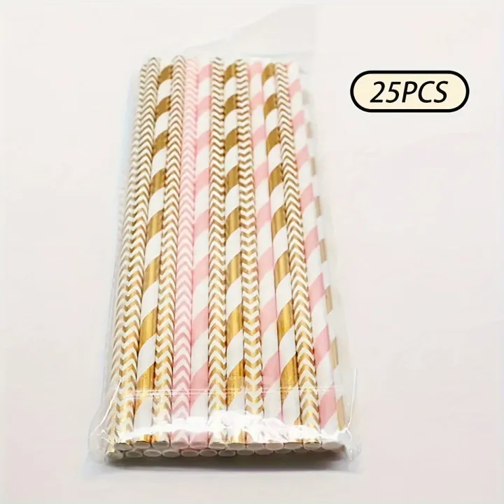 25/50pcs%20Pink%20&%20Golden%20Striped%20Biodegradable%20Paper%20Straws%20Set%20for%20Juices%20Cocktails%20Smoothies%20Eco-Friendly%20Drinkware%20Accessory%20-%20Image%207