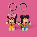 Pair Of Key Chain Silicon Materials, Tom & Jerry and Mickey Mouse Cartoon Characters Key Chain. 