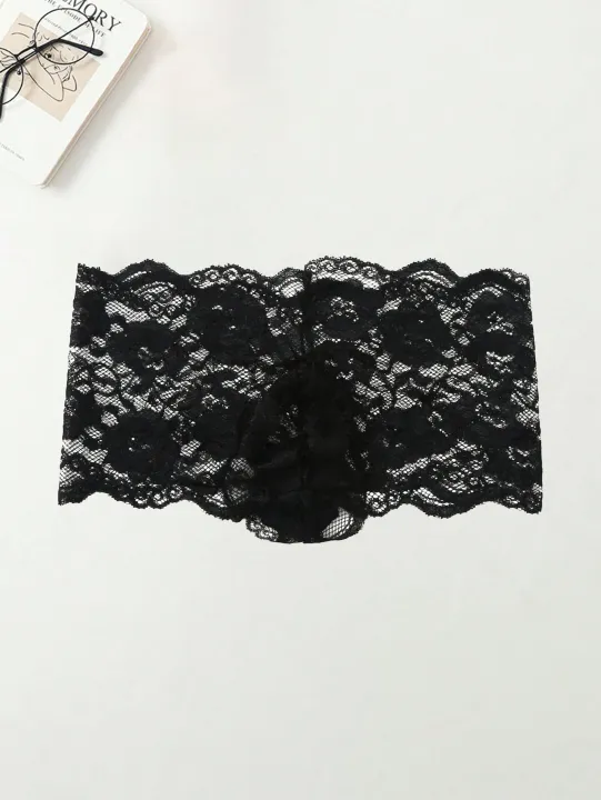 3PCS%20Floral%20print%20solid%20color%20casual%20basic%20knitted%20fabric%20Men's%20triangle%20underwear%20%20mesh%20loose%20underwear%20-%20Image%205