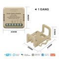 MOES Mini Tuya WiFi/Zigbee Smart Switch/Dimmer Module DIY Module Light Switch 1/2 Gang Remote Control Work Alexa  Home lightify. 