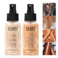 USHAS 4 Color Body Liquid Highlighter Facial Contour Brightening Makeup Long Lasting Sequin Illuminating Moisturizing Highlight. 