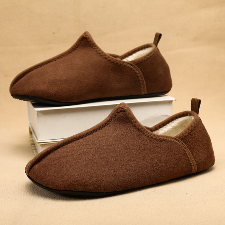 MAEDEF Soft Slippers For Men Non-Slip Indoor Outdoor Home Shoes Cotton House Slippers Lightweight Walking Shoes Winter Slippers