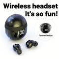 SK18-Invisible Sleep Wireless Earphone Bluetooth 5.4 Mini Earbuds Noise Cancelling Headset Touch Control Headphones With Mic. 