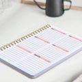 52 Weeks Weekly Planner Notebook A5 Undated Spiral Agenda Daily Student Schedules Journal Stationery Office School Supplies. 