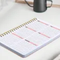 52 Weeks Weekly Planner Notebook A5 Undated Spiral Agenda Daily Student Schedules Journal Stationery Office School Supplies. 