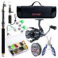 Goture Sea Fishing Rod Full Combo 1.8-2.7m Telescopic Fishing Pole Spinning Reel Baits Lines Set Tackle with Travel Fishing Bag. 