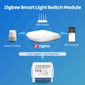 ZigBee Tuya 1/2/3/4 Gang Mini Smart Switch DIY Light Switches Module Zero Fire Circuit Breaker Work with Alexa Alice  Home lightify. 