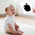 Black and white cards for early childhood education visual stimulation and cognitive cards for baby toys. 