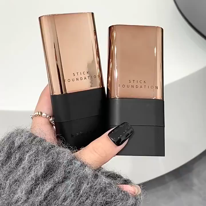 〽️ Kakashow Beautiful Skin Stick Foundation / Makeup Stick – 30g | 2-in-1 Foundation + Concealer with Built-in Brush | Waterproof Full Coverage & Long-Lasting Natural Glow with Smooth Creamy Finish Foundation Stick | By Muin Distribution