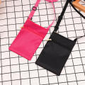 Fashion Simple Small Satchel Oxford Cloth Korean Vertical Mobile Phone Bag Mini Shoulder Bag Messenger Bag for Women Men Handbag.