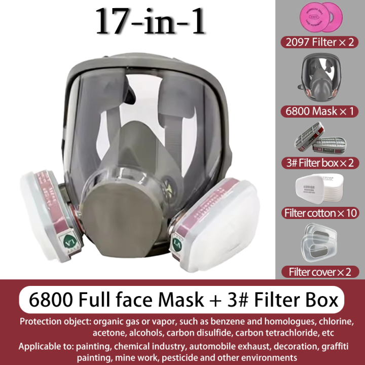 Suitable for multiple scenarios 6800 Full Face Gas Mask: Anti-Fog, Dust Proof & Formaldehyde Protection | Industrial Safety
