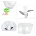 Big Handy Chopper Large Capacity Multi Function Vegetable Cutter Hand Chopper Spiral Slicer Manual Meat Fruit Egg Shredder Slicer Food Grinder.