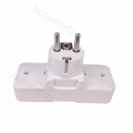 White Portable 250V 6/10A universal travel adaptor socket Europe extension socket power converter plug with on off light switch. 
