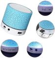 Bluetooth LED Speaker with Dancing Lights – Wireless Portable Speaker with USB, TF Card, AUX – RGB Crack Design. 
