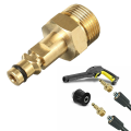 High Pressure Washer Quick Connect Adapter for Karcher K2-K7 Series Brass M22 14MM Fitting Hose Connector Quick Release Adapter. 