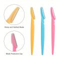 30Ppcs Bottle Eyebrow Razors With Container Facial Eye Brow Trimmer In Case Hair Removal Shaver Safe Blades Trimming Tools. 