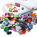 20-300Pcs Random Mixed Cartoon Disney Sanrio Pokmon Shoe Charms Clogs Shoe Accessories DIY Shoe Decoration Buckle Wholesale Gift. 