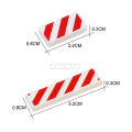 MARUMINE 20PCS MOC Bricks Wrning Signs 1x4 Tile Danger Stripe Building Block Parts Accessories Fit with 2431 Plate Barricade.
