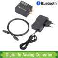 Bluetooth Digital to Analog Audio Converter Adapter For TV Amplifier Decoder Optical Fiber Coaxial Signal to Analog DAC Spdif. 