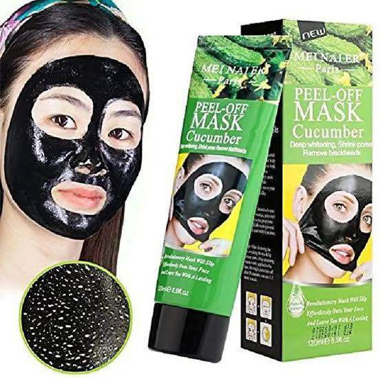 Meinaier Peel Off Black Mask Cucumber - 120 ml - Blackhead Remover Mask for Men and Women (Glamorous Gallery)