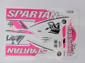 New 3D 2024 Latest Spartan pink Sikandar Edition Top Quality Cricket Bat Sticker For Professional Players. 