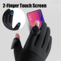Winter Flip Open Two Finger Gloves Men Women Warm Touch Screen Gloves Outdoor Windproof Cycling Skiing Fishing Gloves. 