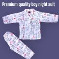 ZERI AND MERI 1 Piece Set Multicolor Cotton Baba & Baby Night Dress for Kids NIGHT SUITE for girls and boys SUMMER AND WINTER. 