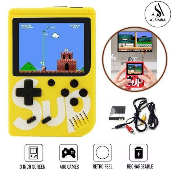 Only controller / Single player /2 PlayerSUP 400 in 1 Retro Game Box Console Handheld Game PAD box with TV Output & with Remote Controller Gaming Console (Multicolor)