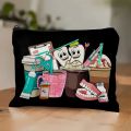 A Dental hygienist makeup bag - women's multifunctional zipper bag, jewelry storage bag, perfect travel zipper small storage bag. 