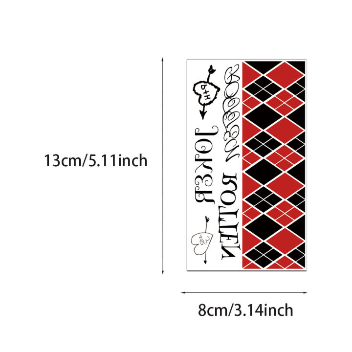 10PCS%20Creative%20Clown%20Tattoo%20Stickers,%20Simple,%20Waterproof,%20Durable,%20Hand%20Back%20s,%20Party%20Party%20Face%20Stickers,%20Decoration%20-%20Image%204