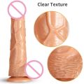18+ Realisticc 19cm 3.5cm Flesh Color Silicon Dildoo. 