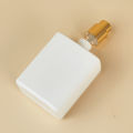 50ml  Black White Square Glass Spray Perfume Bottle Cosmetic Packaging Empty Bottles Can Be Filled in Perfume Bottles. 