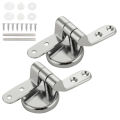 Stainless Steel Toilet Seat Hinge Universal Adjustable Replacement Flush Toilet Cover Mounting Connector Bathroom Accessories. 