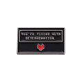 You're Filled With Determination Enamel Pin Sans Undertale Game Brooch Lapel Backpack Badge Funny Jewelry For Friends.