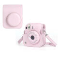 PU Leather Soft Protective Case for Instax Mini 12 Camera with Shoulder Strap  Film Camera Travel Bag. 