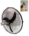 12 Volt DC Adjustable Wall Mounted Solar Fan Pure Cooper Baleno Motor Fan For Both Indoor & Outdoor Use (18 inches). 