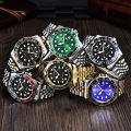 Women Big Brand Genuine CURDDEN 6582 Watches Lady Casual Full Stainless Steel Band Date Quartz Wristwatch Green Montre Homme.