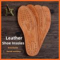 1 Pair Cowhide Insoles For Shoes Men Comfortable Deodorant Casual Leather Insole Feet Quality Genuine Leather Flats Shoe Sole.