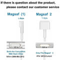 45W 60W 85W Power Adapter Compatible with MacBook Charger for MacBook Air/Pro Magsafe 1 / 2 Magnetic Power Adapter Charger A1286. 