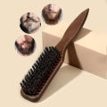 Boar Bristle Hair Brush (Unisex) - Fragrance-Free Professional Barber Styling Bristle Brush, Suitable for Thick/Fine Hair.
