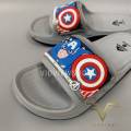 Vidview Children's Sandals, Slip-On Type, Adda 5Td22-B6, Captain America Pattern, Children's Shoes, Size 28-35. 
