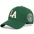 Unisex La Letter Embroidery Baseball Caps Spring and Autumn Outdoor Adjustable Casual Hats Sunscreen Hat.
