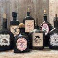 12pcs Irregular Halloween Potion Wine Bottle Labels,Apothecary Stickers For Spooky Party,Ideal For Haunted House Bar Decor .