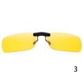 1PC Fishing Night Vision Myopia Clip-on Sun Shading Eyeglasses Polarized Clip Sunglasses Myopia Glasses Clip Driver. 