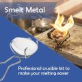 High-Temp Quartz Crucible Clip and Melting Bowl Set for Gold Silver Melting Jewelry Casting Metal Refining Furnace Tools. 