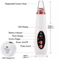 Electric Face Suction Removal Machine Pore Cleaner black Head Vacuum Pimple Black Head Remover ( 5 Suction ).