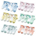 5Pairs/lot 0-24M Infant Baby Socks Baby Socks for Boys Girls Cotton Mesh Newborn Toddler First Walkers Baby Clothes Accessories. 