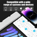 Folding Mini Wireless Keyboard with Stand for Tablet Phone Laptop Bluetooth Keyboard for Android IOS Windows Office Accessories. 