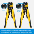 Crimper Cable Cutter Adjustable Automatic Wire Stripper Multifunctional Stripping Crimping Pliers Terminal Hand Tool. 
