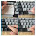 [Korean Language] Tear-Off Film Keyboard Sticker Desktop Laptop Key Sticker Single Film Universal Transparent Engraving Sticker. 